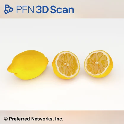 【PFN 3D Scan】レモン（3点セット）