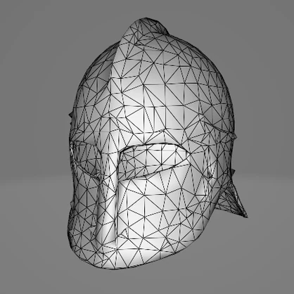 [ローポリ] 鎧 ヘルメット 甲冑 防具 3D素材 3Dモデル(.obj)