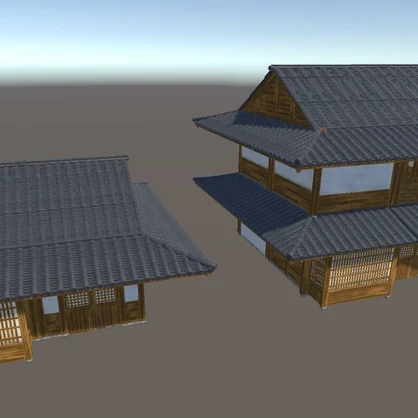 【3Dモデル】和風建築アセットパック｜Unity・VRChat向け