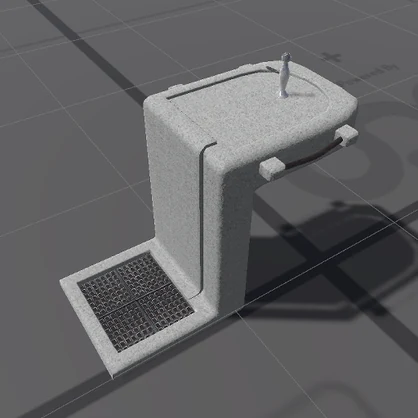 【3D屋外小物】公園の水飲み場【VRChat向けかは怪しい】