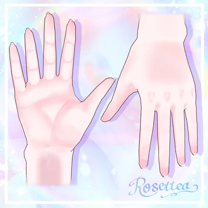 【VRoid】透明感のあるみずみずしいお肌テクスチャ　顔+体セット