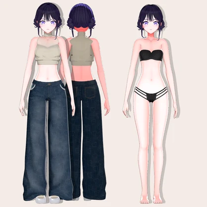 【VRChat対応】Roa｜シンプル可愛いオリジナル3Dアバター V1.0.0