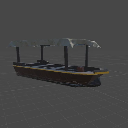 【3Dモデル】小さい船