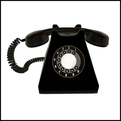 【3Dモデル】黒電話 / Black telephone