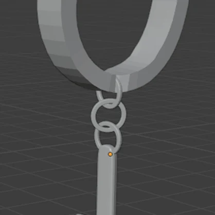 Cross earring