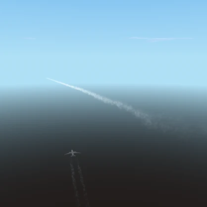 [遠景用] 飛行機雲パーティクル / Contrail Particle
