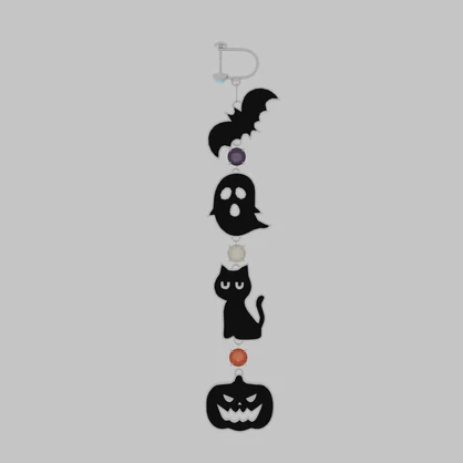 【Blender】 ハロウィンイヤリング　halloween earing 【VRChat】