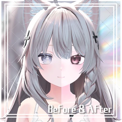 [Shinano/しなの対応]✧MilkyAir MakeUp EyeTexture Blendshape Material✧ #Aspartame_VRC
