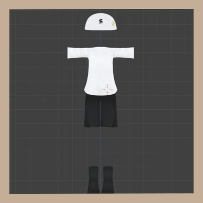 【VRchat想定】ゆるTシャツ【しらつめ対応】