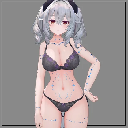 『15アバター対応』 スターゲイザータトゥー Stargazer Tattoo Texture
