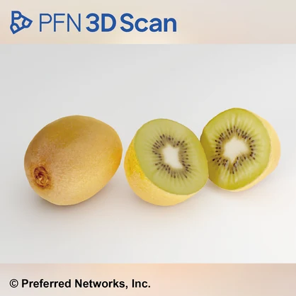 【PFN 3D Scan】キウイフルーツ（3点セット）
