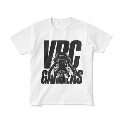 VRCゲーマーズ ロゴ&ぽっぷちゃん白Tシャツ