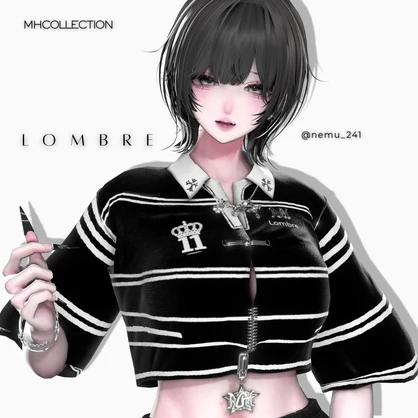 【VRC想定/16アバター対応】【MA対応】MH Lombre tops＋necklace