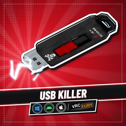 【VRChat/VRCFury対応】USBキラーギミック / USB Killer【PC・Quest・iOS】