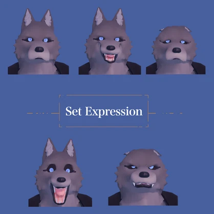 🐺【超大幅価格改定】🐺ハイイロ 製品版/ オリジナル3Dモデル　ケモノ　獣人アバター【VRchat】