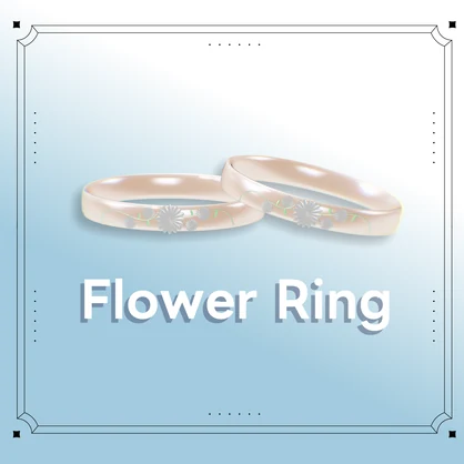 【free(無料)】【VRChat】　flower ring