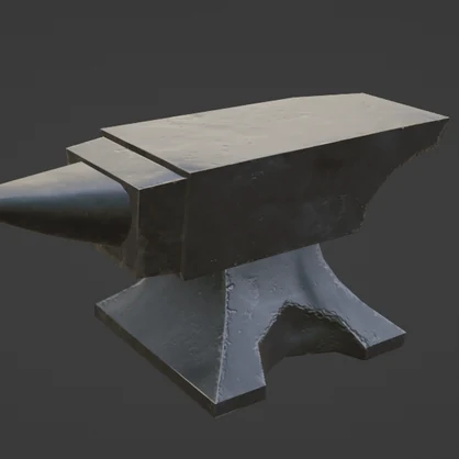 Anvil & Hammer - Low Poly - Game Ready