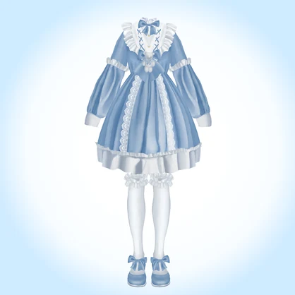 blue dress outfit