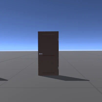 【VRChat用】開閉ドアギミック KWG-SD01【置くだけ・効果音付き・同期対応】