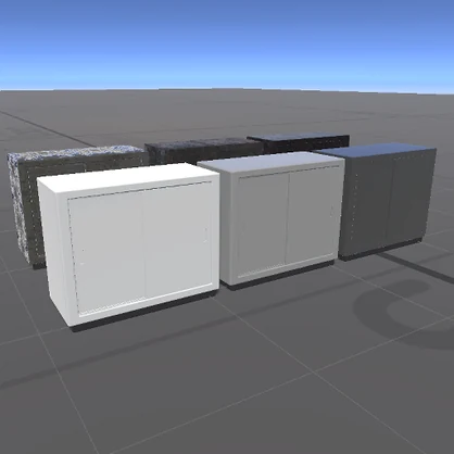 【3D内装】オフィスの収納庫( +廃墟用 )【VRChat向け】