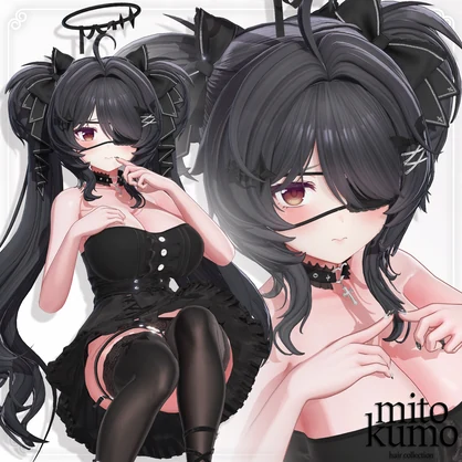 🖤【VRC Hair】 ◈Doll Twintail◈