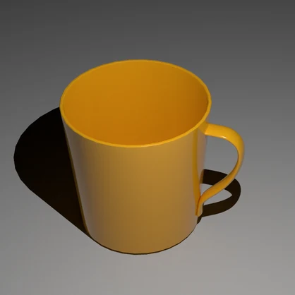 Yellow Mug Cup　黄色のマグカップ