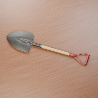 【3D素材_fbx】ショベル