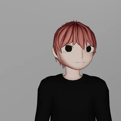 オリジナル3Dモデル【akagami】 vrc アバター