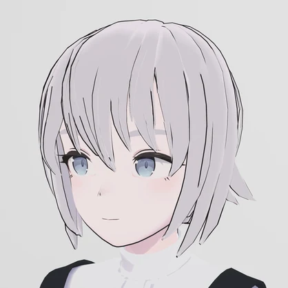 object777's spiky short hair