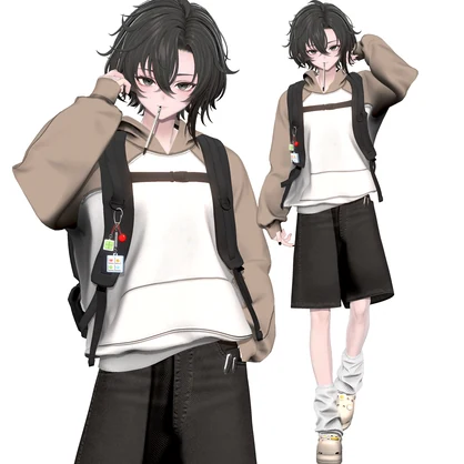 [6アバター対応です] Hoodie&Shorts