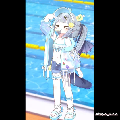 🐰うさサマーみずぎ [Hikarun Ryumii・Mamefriends]