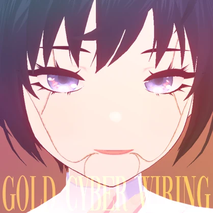 [ VROID ] Gold Face Wiring! Cyberpunk Implants! | ゴールドフェイス配線！ サイバーパンクインプラント！