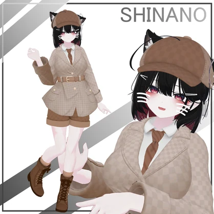 【VRChat向け衣装】探偵服