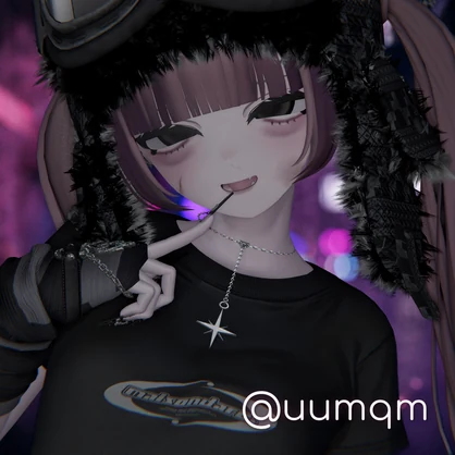 【VRChat想定】『Stella Drop』星のY字ラリエットネックレス