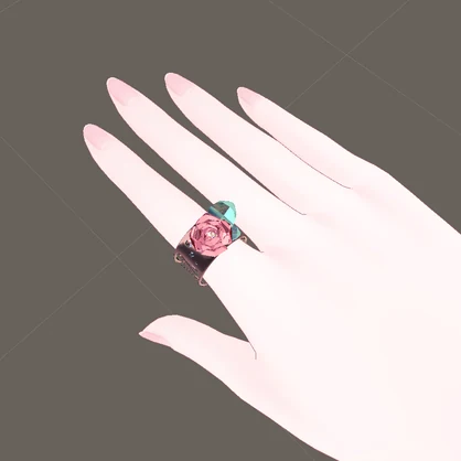 【VRChat向け】薔薇のリング