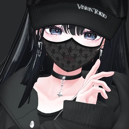 【VRChat想定】 Ash Veil Whispers 【VRC Accessories】 - AMORPHOUS