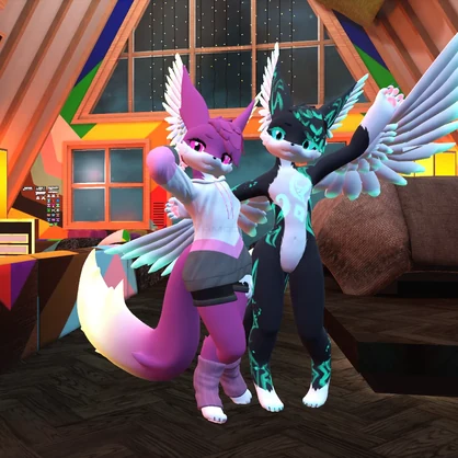 Nico the Floof (VRChat Avatar): Aurifluff