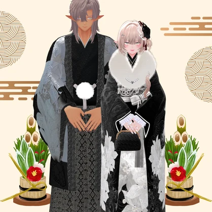 OGREメンズ和装 袴セット/Kimono Hakama　専用マテリアルテクスチャ