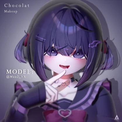 【ショコラ】メイク ♡ 瞳 ♡ 舌 テクスチャ
