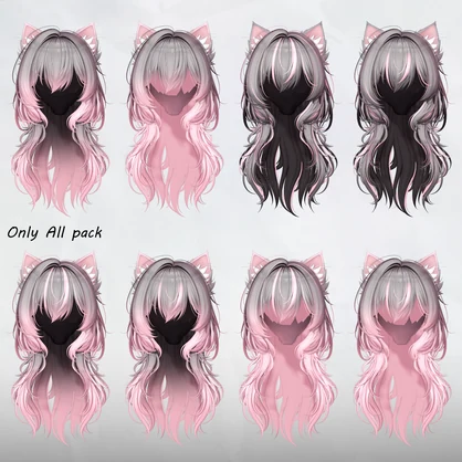 𝐋𝐕.𝟏𝟎+ Denim_Hair 🐾_Hair mask gradation&highlights