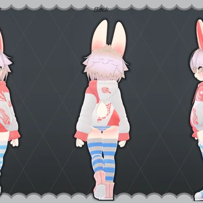 [BlueGuaShop] -3Dモデル-GuabaseV2-the all hoppy bunny, the second!