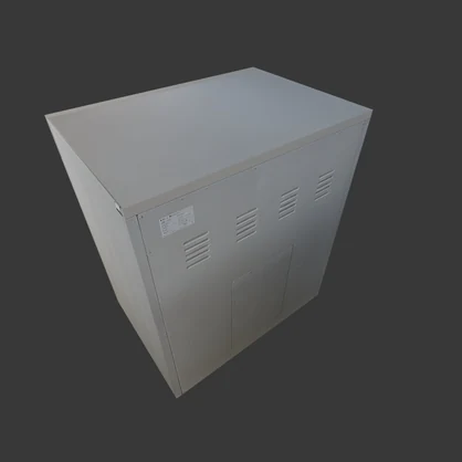 【3D小道具】コインランドリーの乾燥機（ローポリ）