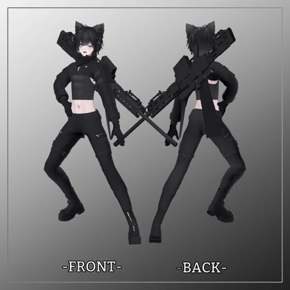 泣夜対応衣装【Short jacket and Long pants】