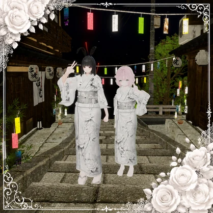 🌹白薔薇【VRChat向け衣装】