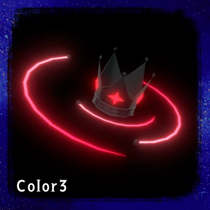【回る！色変更可能！】惑星ヘイロー付き王冠【VRChat・アバターギミック・クエスト対応】
