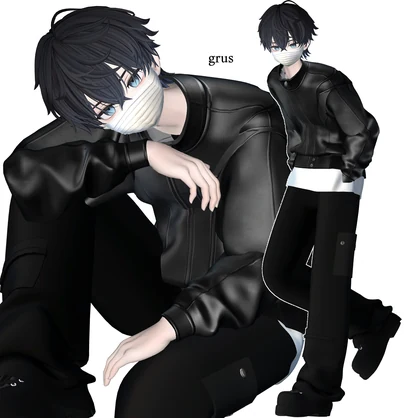 [6アバター対応です] Leather_Jaket