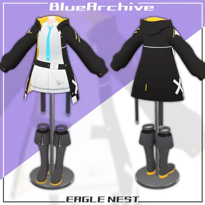 【VRChat 3D衣装モデル】音瀬コタマ（ブルーアーカイブ）/マヌカ・XWear対応