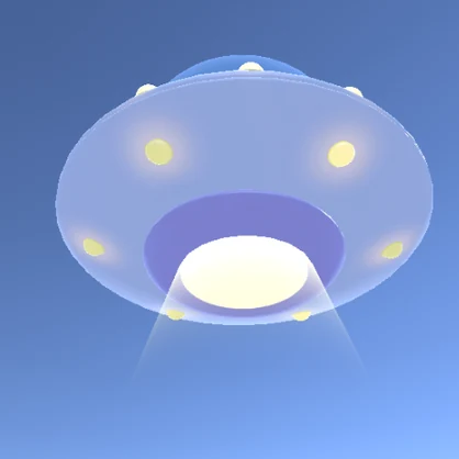【セール中】あなたのそばをふわふわ漂う追従UFO(ウチュウジン)【VRChat想定】