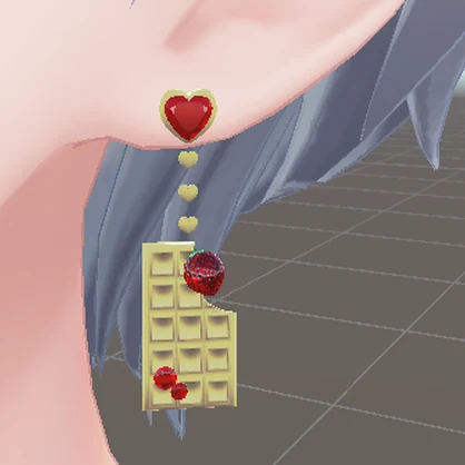 【無料】チョコレートピアス【VRChat想定】