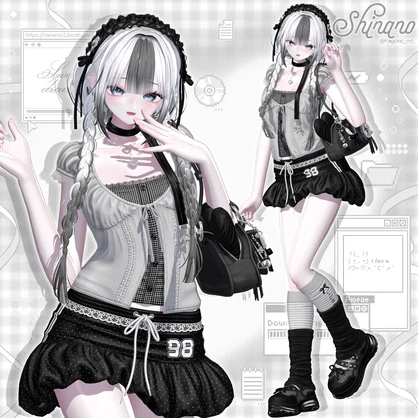 [18アバター対応] Girly Edit | Balletcore Casual Outfit 🎀